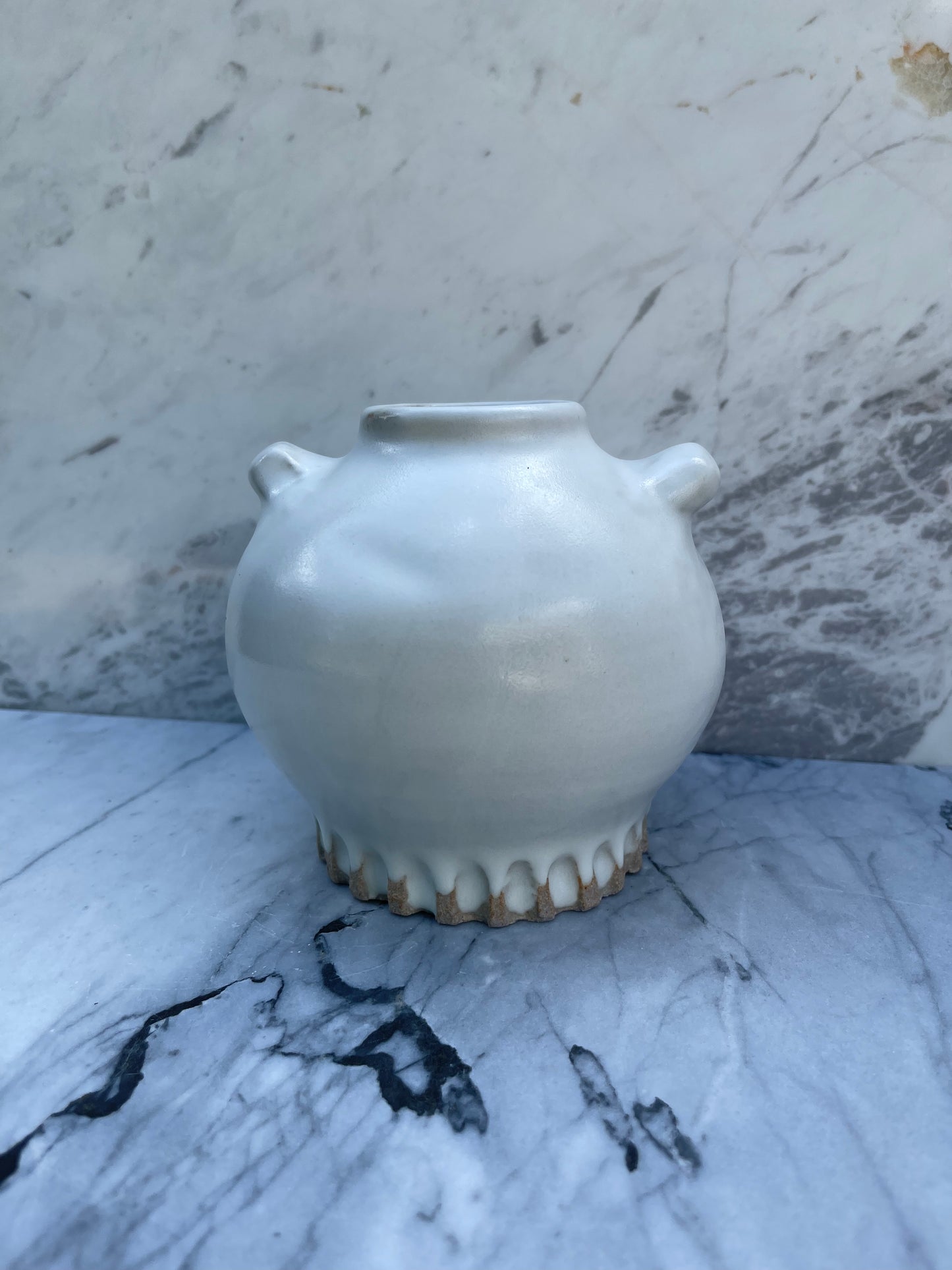 Fluted Foot Vase