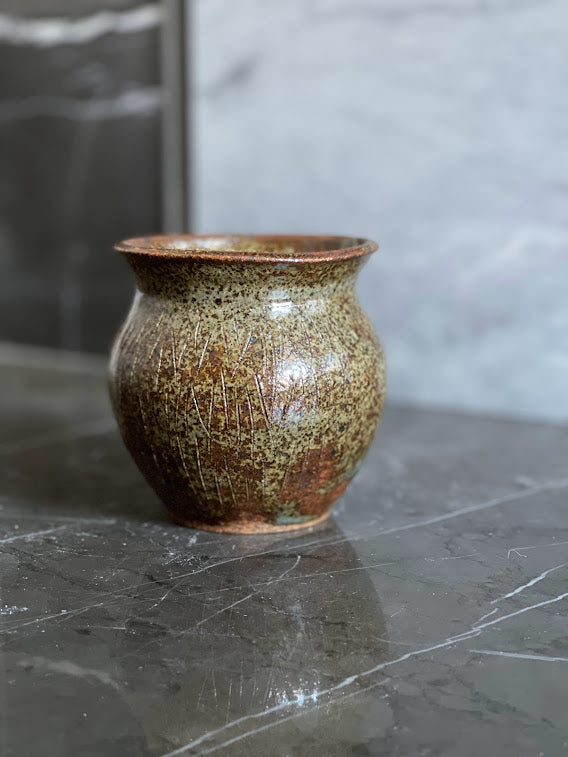 Flared Speckled Vase