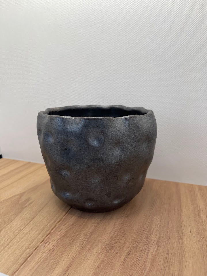 Gunmetal Fingerprint Vase