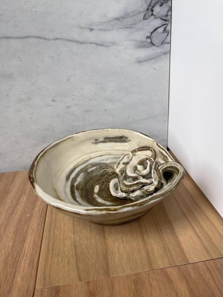 Two-Toned Flower Bowl