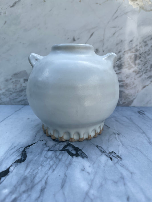 Fluted Foot Vase