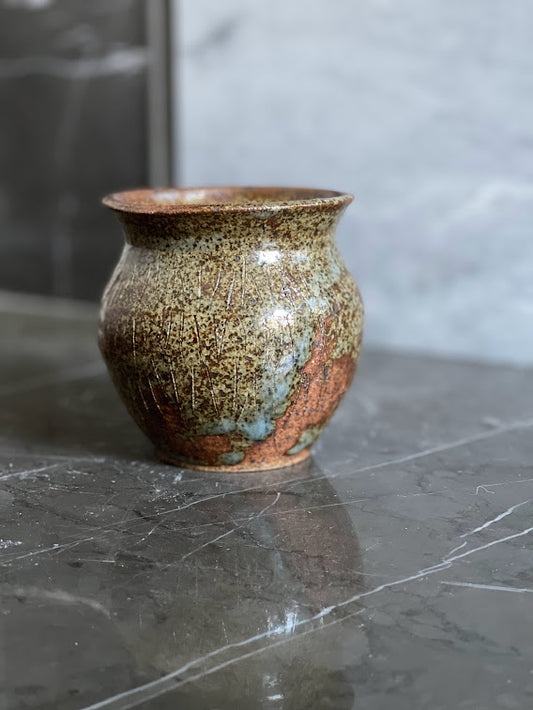 Flared Speckled Vase