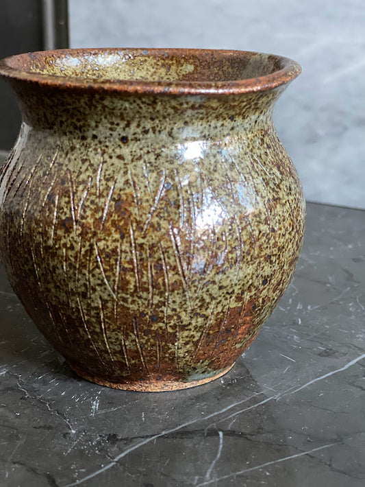 Flared Speckled Vase