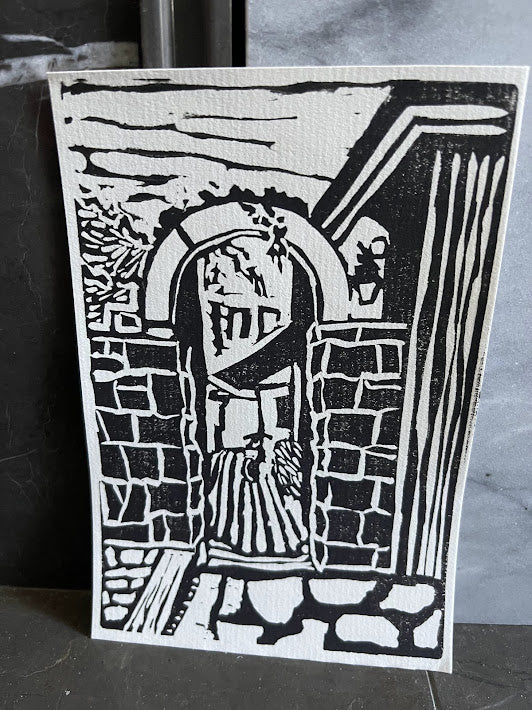 Fiscardo Arch Block Print