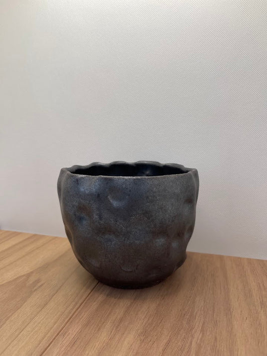 Gunmetal Fingerprint Vase