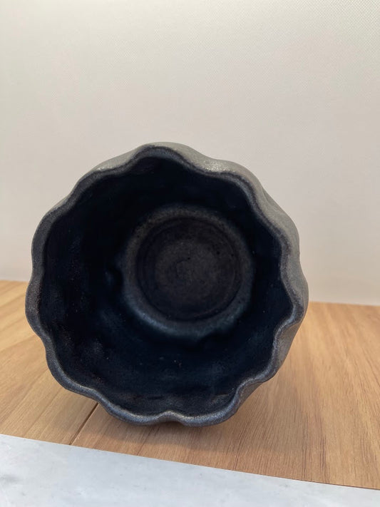 Gunmetal Fingerprint Vase