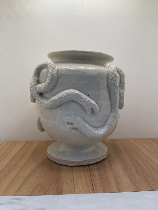 Large Footed Snake Vase