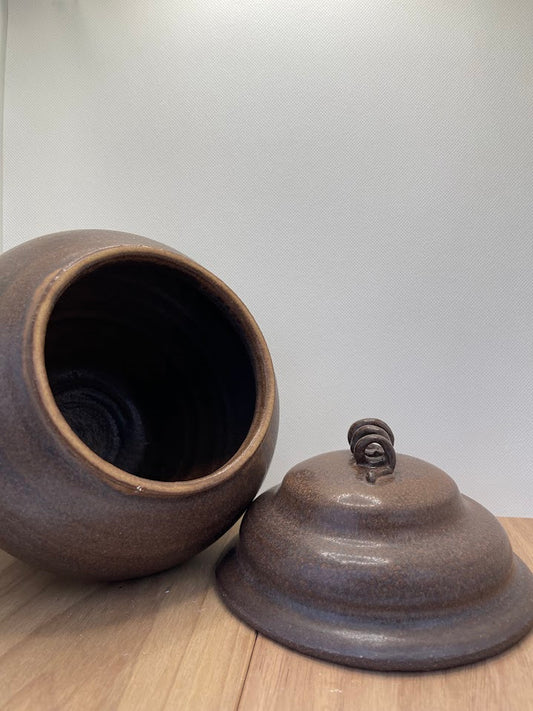 Snake Knob Lidded Vase