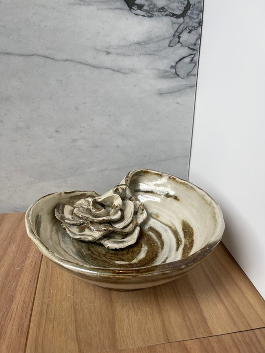 Two-Toned Flower Bowl